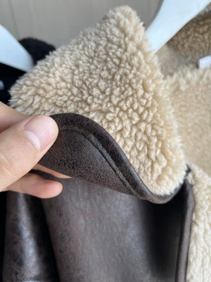ReverLux™ Faux Leather Fur Jacket