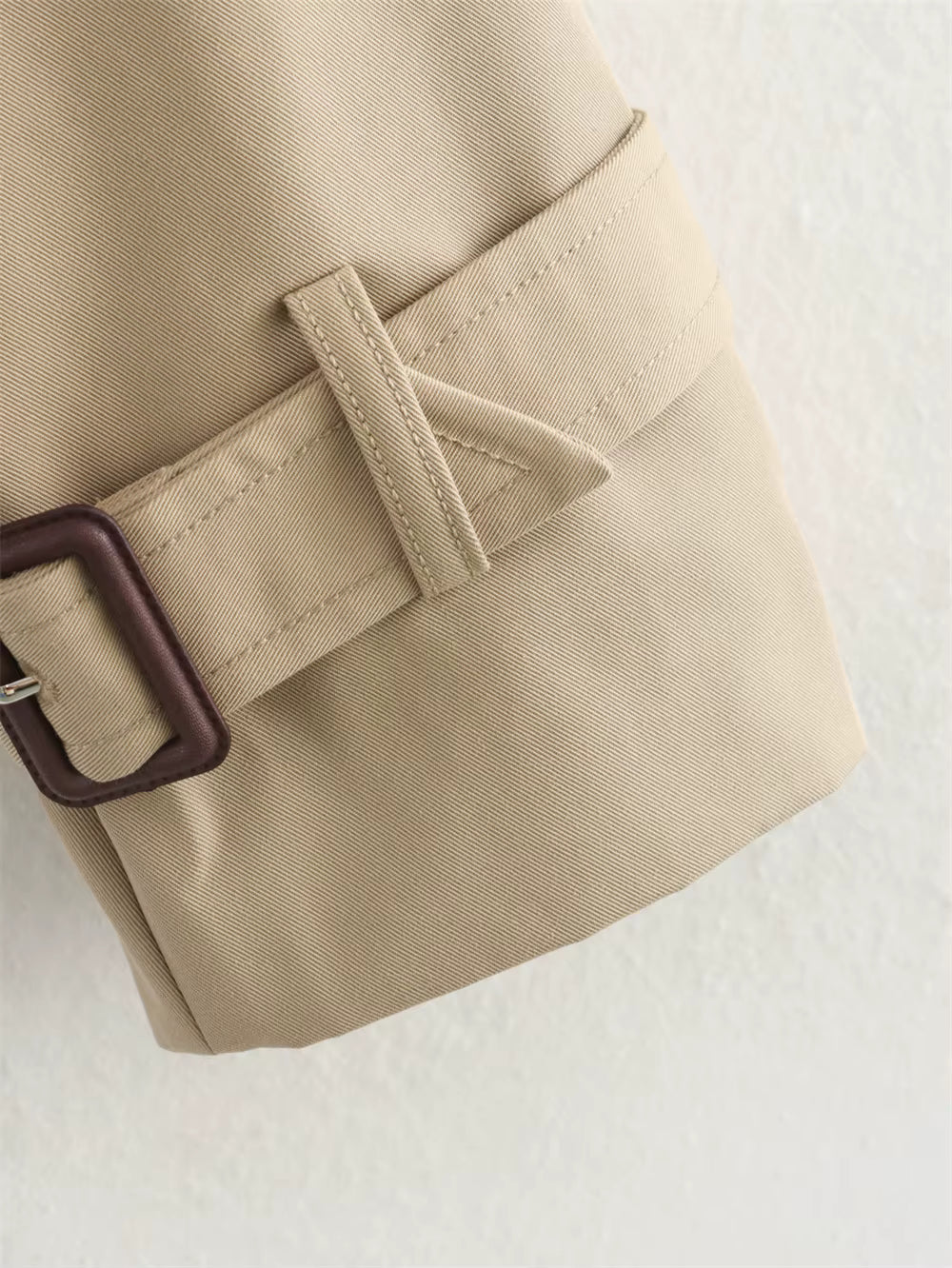 Elara Cropped Trench